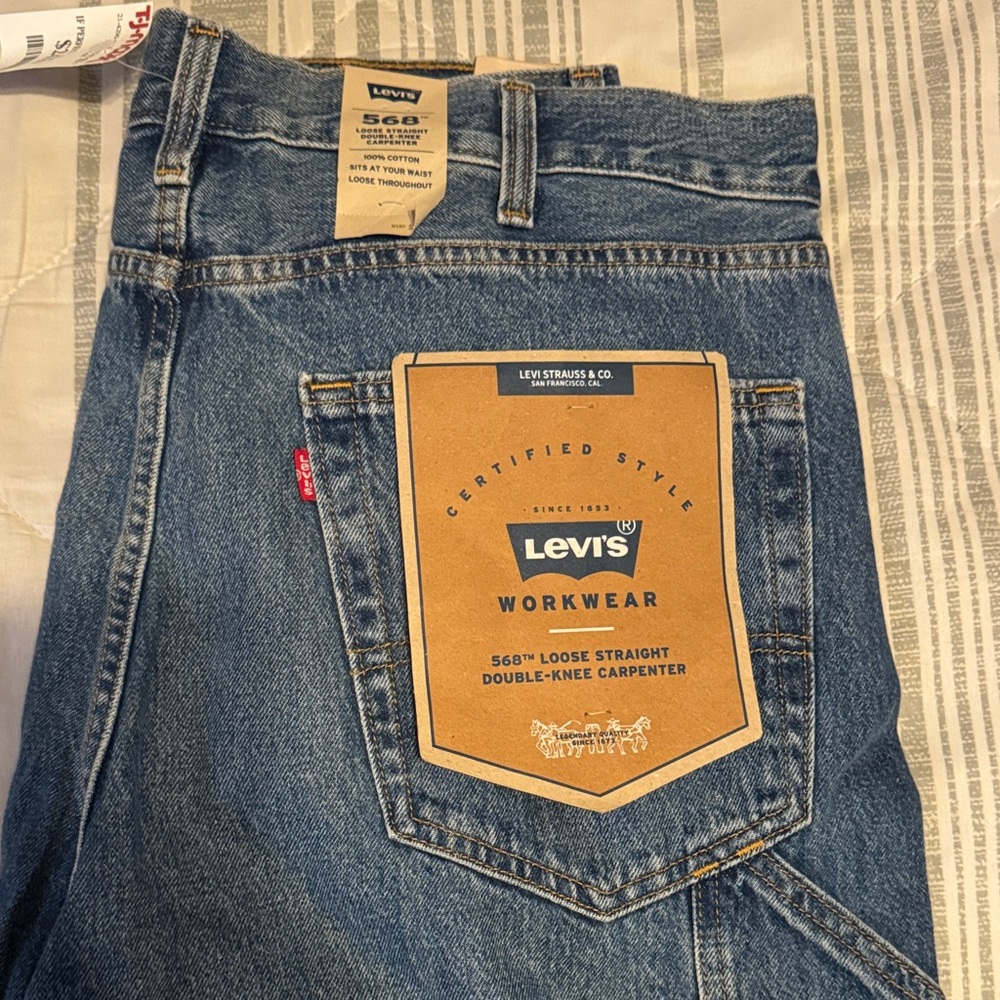 Levi's Men's Classic Blue Carpenter Jeans